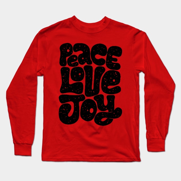 peace love joy Long Sleeve T-Shirt by MatthewTaylorWilson